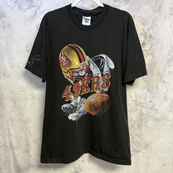 Vintage 90s San Francisco 49ers Pro Player T Shirt Mens Large 21x30.5 NFL USA - Picture 1 of 14